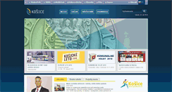 Desktop Screenshot of kosice.eu